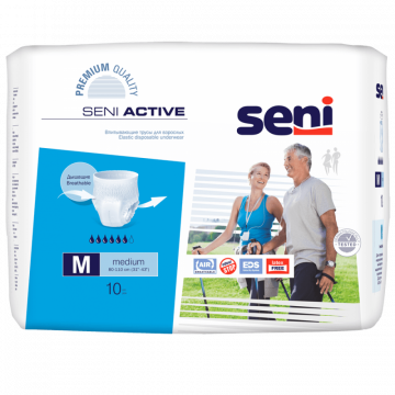 Трусики впитывающие для взрослых SENI ACTIVE Medium (80-110 см)