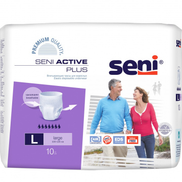 Трусики впитывающие для взрослых SENI ACTIVE PLUS Large (100-135 см)
