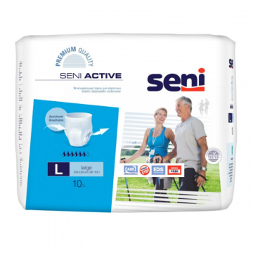 Трусики впитывающие для взрослых SENI ACTIVE Large (100-135 см)