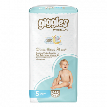 Подгузники для детей GIGGLES Premium 5 Junior 11-25 кг ( 44 шт)
