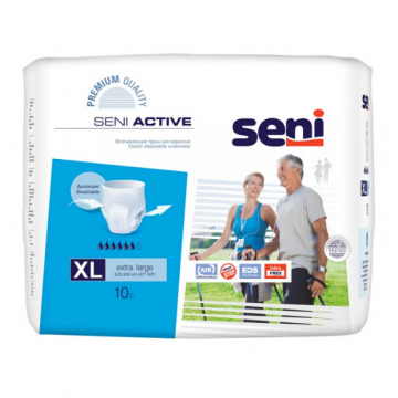 Трусики впитывающие для взрослых SENI ACTIVE Extra Large (120-160 см) 