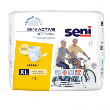 Трусики впитывающие для взрослых SENI ACTIVE NORMAL Extra Large (120-160 см)